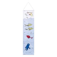 Trend Lab Dr. Seuss One Fish, Two Fish Canvas Growth Chart, Blue/Green/Yellow/Red/White