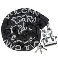 VULCAN Premium Case-Hardened Security Chain and Lock Kit - 3/8" x 9' Chain Cannot Be Cut with Bolt Cutters Or Hand Tools