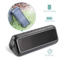 Solar Bluetooth Speaker with 5000mAh Power Bank, Elzle Portable Outdoor Bluetooth Speaker 50+ Hours Playtime Stereo Paring 12W Subwoofer, IPX6 Waterproof Portable Wireless Speaker for Outdoor & Indoor