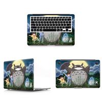 HRH 3 in 1 Little Totoro Full Body Cover Vinyl Decal Laptop Stickers Palmrest PalmGuard for MacBook Air 13.3" Inch (A1466/A1369,Older Version Release 2010-2017) Not for Mac Air A1932