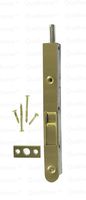 Premium Quality Door Flush Bolt with Strike and Screws (Brass)