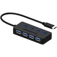 Sabrent USB Type C to 4-Port USB 3.0 Hub (HB-UMC4-O)