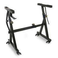 Plixio Piano Keyboard Stand w/Wheels - Z Style Adjustable & Portable Professional Heavy Duty Digital Piano Stand (Fits 54-88 Key Electric Pianos)