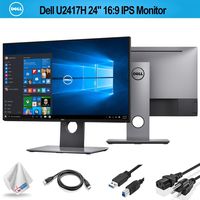 Dell U2417H 24" 16:9 IPS Monitor (U2417H) with Microfiber Cleaning Cloth - 1 - Pack