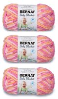 Bernat Bulk Buy Baby Blanket Yarn (3-Pack) Peachy 161103-3510