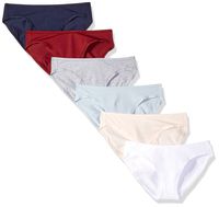 Amazon Essentials Women's Cotton Stretch Bikini Panty, Warm/Cool Assorted, L