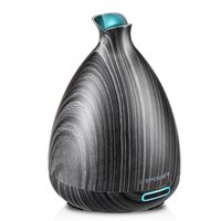 URPOWER Essential Oil Diffuser 150ml Wood Grain Ultrasonic Aromatherapy Oil Diffuser with Adjustable Mist Mode Waterless Auto Shut-Off humidifier and 7 Color LED Lights for Home