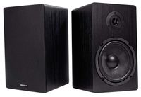 Pair Rockville RockShelf 64B Black 6.5" Home Bookshelf Speakers W/Kevlar Woofers