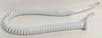 The VoIP Lounge Replacement 9 Foot White Handset Receiver Curly Cord for AT&T Phone