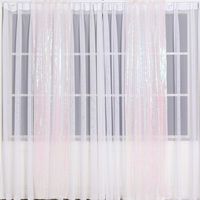 Eternal Beauty Glitter Sequin Backdrop Curtains for Wedding Party Decor, Sequence Christmas Backdrop Curtain (2 Pack, W3FT x H7FT,Iridescence)