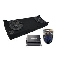 Compatible with 2007-2013 GMC Sierra Crew Cab Truck Kicker Comp C12 Dual 12" Sub Box Enclosure & CXA600.1 Amp (Renewed)
