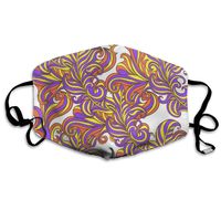 Ornate Decorative Lace Vector Vintage Art Tradition Mouth Mask Half Face Masks Windproof Mask Anti Reusable Comfortable Breathable Unisex Dustproof Personalized