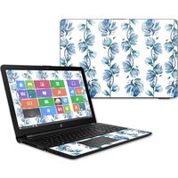 MightySkins Skin Compatible with HP 15t Laptop 15.6" (2017) - Blue Vines | Protective, Durable, and Unique Vinyl Decal wrap Cover | Easy to Apply, Remove, and Change Styles | Made in The USA