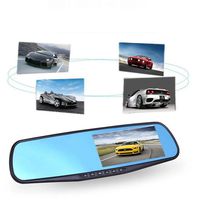 Becoler Full HD 1080P 4.3 Video Recorder Dash Cam Rearview Mirror Car DVR Camera Support Loop Recording, Motion Detection