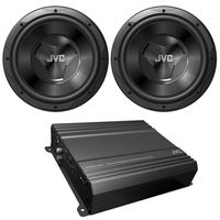 New JVC cspk2120 Car Audio Amplifier & subwoofer Package