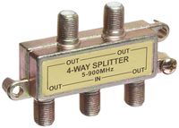 Four-Way Splitter with Mounting Hardware, 5-900 MHz