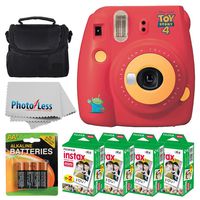 Fujifilm instax mini 9 Instant Film Camera (Toy Story 4) + Fujifilm Instax Mini Twin Pack Instant Film (80 Shots) + Camera Case + AA Batteries + Accessory Bundle