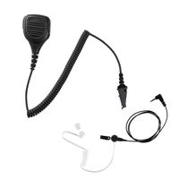 Maxtop APM250ARP25-K3 Heavy Duty Shoulder Speaker Microphone for Kenwood with Listen Only Earpiece