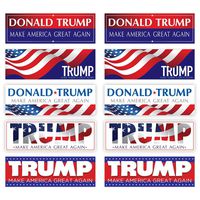 (10 Pack) Donald Trump For President Make America Great Again Bumper Stickers 3 x 9 inch Perfect To Show Support to the 45th President of the USA Great for Indoor And Outdoor Use