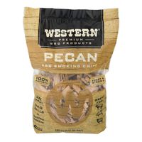 Western Premium BBQ Products Pecan BBQ Smoking Chips, 180 cu in