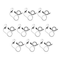 10 Pack BOMMEOW BCT15-M14 1-Wire Acoustic Clear Tube Earpiece for Motorola CLP1040 CLP1010 CLP1060 Two Way Radio