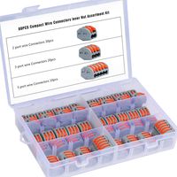OCR 60Pcs Lever-Nut 2,3,5 Conductor Compact Wire Connectors Terminal Block Wire Push Cable Connector