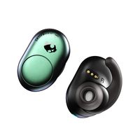 Skullcandy Push True Wireless Earbuds, in-Ear Bluetooth with Microphone, 33ft Range, 12-Hour Battery Life with Charging Case, Silicone Fit Fins for Secure Fit