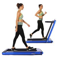 OppsDecor Under Desk Treadmill 2in1 Walking Running Machine Electric Treadmill Folding Pad Treadmill with Remote Control and Bluetooth Speaker for Home & Office Workout Indoor Exercise Machine