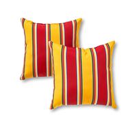 Greendale Home Fashions 17 in. Outdoor Accent Pillow (set of 2), Carnival