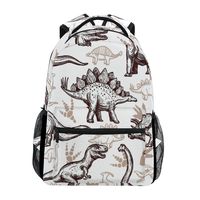 WXLIFE Animal Dinosaur Pattern Backpack Travel School Shoulder Bag for Kids Boys Girls Women Men