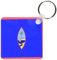 3dRose Guam Flag - Key Chains, 2.25 x 4.5 inches, set of 2 (kc_31551_1)