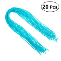 UKCOCO 20 Pack 60cm Coloful DIY Spiral Strain Relief Cord Sleeves Wire Wrap Cord Organizer Wire Protectors Cable for Charger Headphone Charging Cable (Sky-Blue)