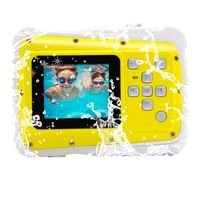 Waterproof Digital Camera for Kids, Vmotal Waterproof Camera for Kids with 2.0 Inch LCD Display for Children Boys Girls Gift (Yellow)
