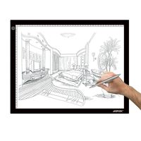 A3 Light Box, AGPtek LED Artcraft Tracing Light Pad Ultra-thin USB Power Cable Dimmable Brightness Tatoo Pad Aniamtion, Sketching, Designing, Stencilling X-ray Viewing W/ USB Adapter (PSE Approval )