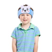 Uarzt Kids Headphones with Ultra Thin Adjustable Speakers,Soft Fleece Headband or Eye Mask for Children, Perfect Sleep Patch，Excellent Ideals for Birthday/Christmas.