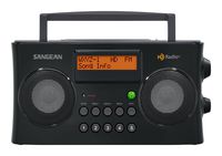 Sangean All in One Portable HD AM/FM Dual Alarm Clock Radio with Large Easy to Read Backlit LCD Display
