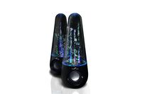 BeFree Sound Bluetooth Wireless Multimedia LED Dancing Water Speakers in Sleek Black