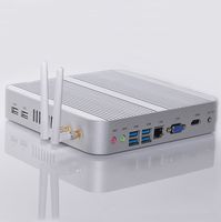 Ucaca Fanless Mini PC, HTPC, NUC with Intel i5-4200U CPU, 8GB RAM, 128GB SSD, 4USB 3.0, HDMI, WiFi
