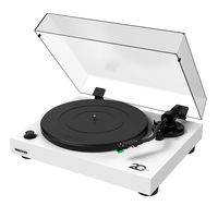 Fluance RT81 Elite High Fidelity Vinyl Turntable Record Player with Audio Technica AT95E Cartridge, Belt Drive, Built-in Preamp, Adjustable Counterweight, Solid Wood Plinth - White
