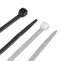 Performance Tool W2927 24pc 25" Cable Tie Set, Black and White With Tensile Strength 175 Lbs