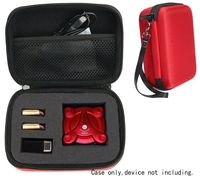 Protective Case for Kidcia, EACHINE E55, FQ777 FQ17W, Hobbylane Altitude Hold Folding Drone, RC Quadcopter Drone with FPV Camera and Live Video, DIY Foam Blocks (Red with Black Zip)