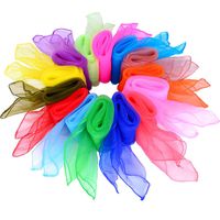 Shappy 28 Pieces Dance Scarves Square Juggling Scarf Magic Scarves, 24 by 24 Inches (14 Colors)