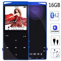 Frehovy 16GB MP3 Player with Bluetooth, Portable Lossless Sound MP3 Music Player with FM Radio Voice Recorder Music Speaker, Support Up to 128 GB with HiFi Headphone