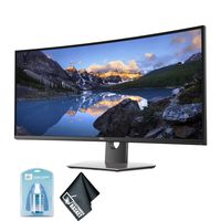 Dell UltraSharp 37.5 Inch 21:9 Curved IPS Computer Monitor: U3818DW InfinityEdge Display Bundle with Universal Screen Cleaner (Renewed)