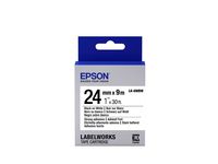Epson LabelWorks Strong Adhesive LK (Replaces LC) Tape Cartridge ~1" Black on White (LK-6WBW) - for use with LabelWork LW-600P and LW-700 Label Printers