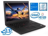 Lenovo ThinkPad X270 Laptop, 12.5" HD Display, Intel Core i5-6300U Upto 3.0GHz, 8GB RAM, 128GB SSD, HDMI, Card Reader, Wi-Fi, Bluetooth, Windows 10 Pro