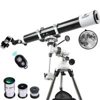 Gskyer Telescope, Astronomy Refractor Telescope, 80mm Aperture Travel Scope for Kids & Beginners - with Smartphone Adapter & Wireless Camera Remote