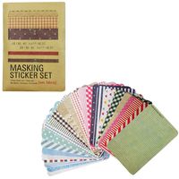 Wrapables Decorative Patterns Masking Sticker Set, Fabric