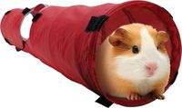 Living World Pet Tunnel, Red/Grey