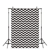 Allenjoy 5x7ft Vinyl Backdrops Photography Background Chevron Lines Plain theme Black and White Broken Lines Ripple Pattern Vintage Portraits Photo Backgrounds